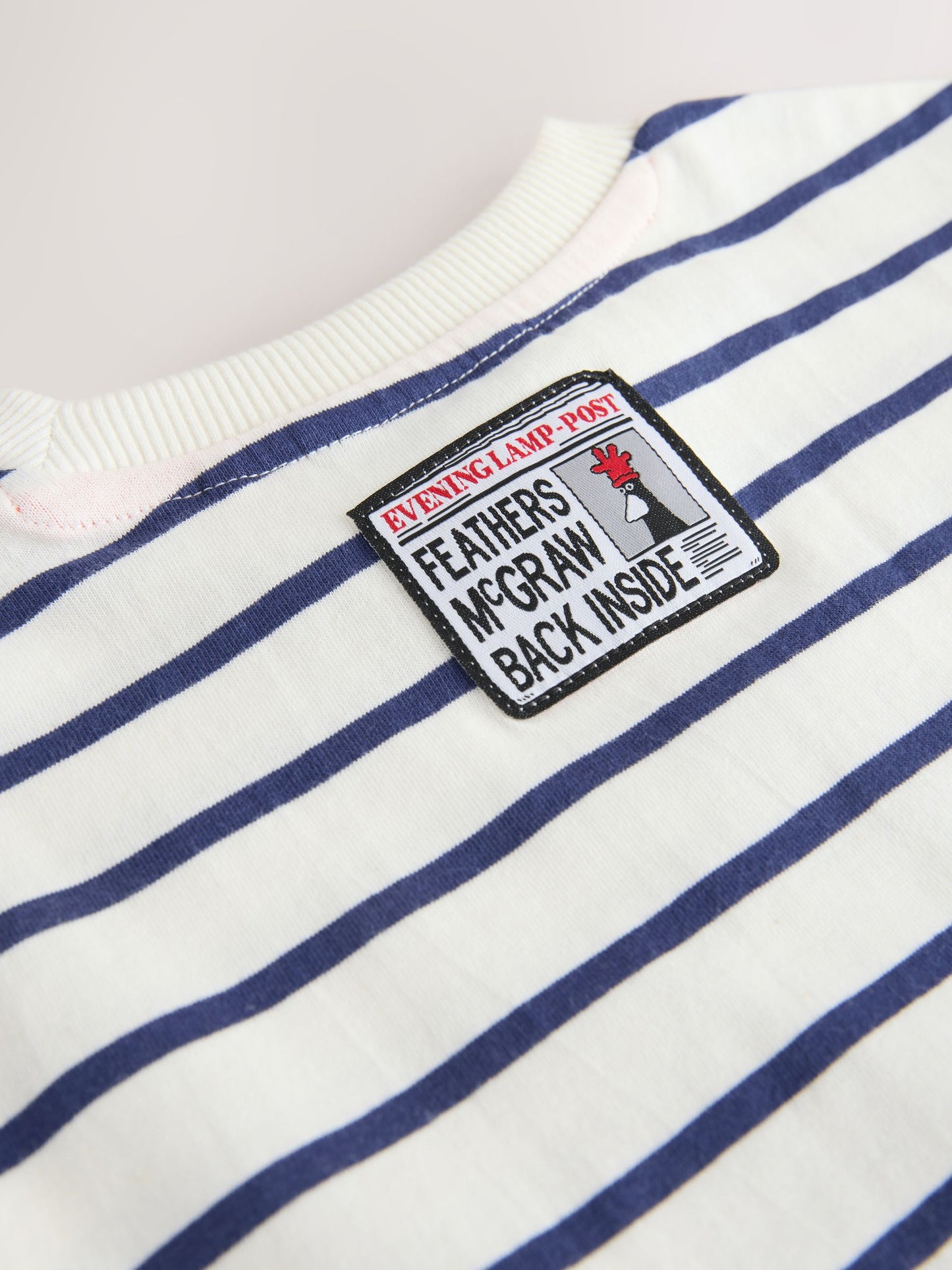 Dsiney Kidz - White Stripe Long Sleeve Wallace & Gromit T-Shirt (3mths-8yrs) image 5