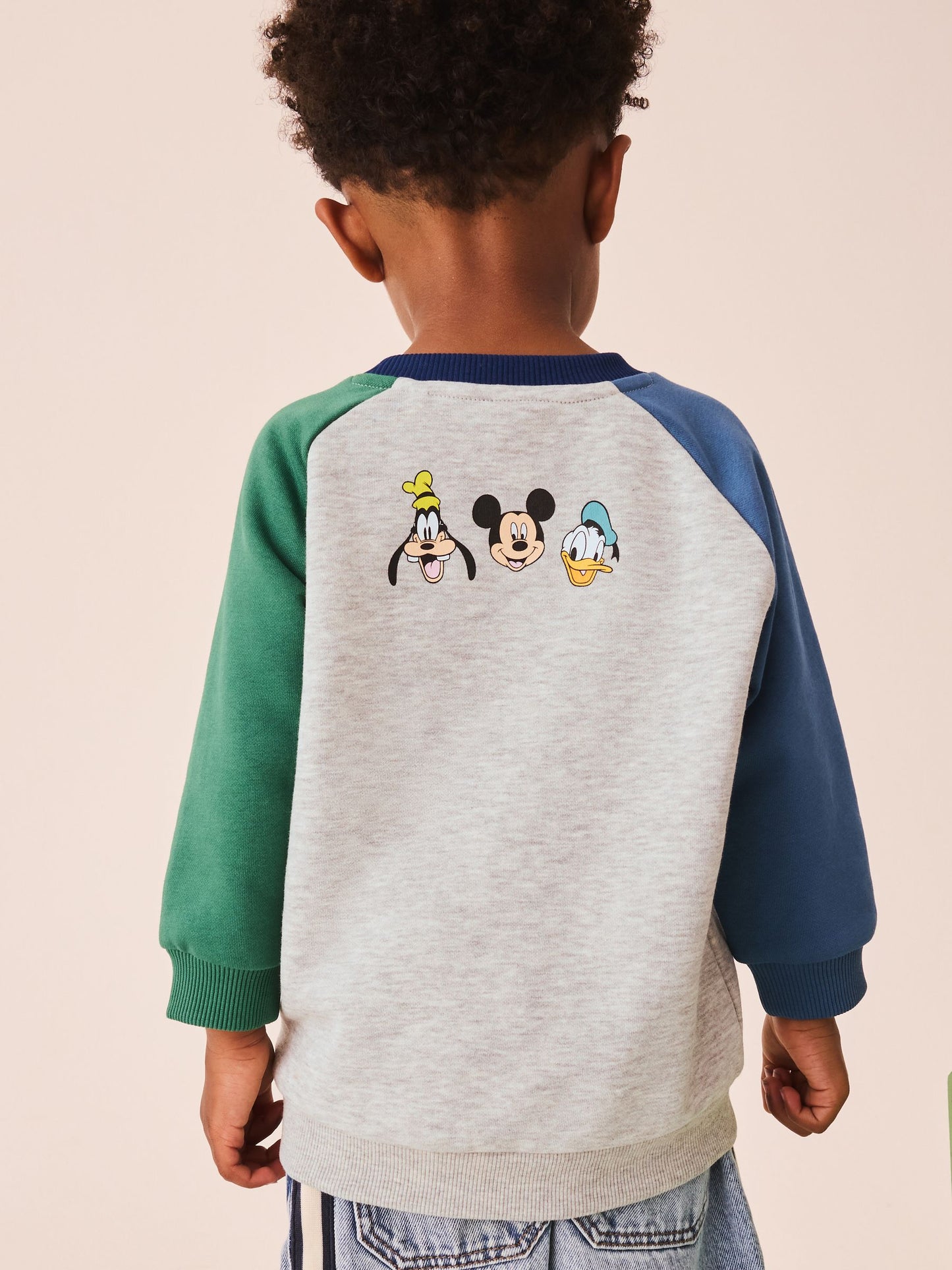 Dsiney Kidz - Grey Colour Block Mickey Mouse Printed Crew Sweatshirt (3mths-8yrs) image 3