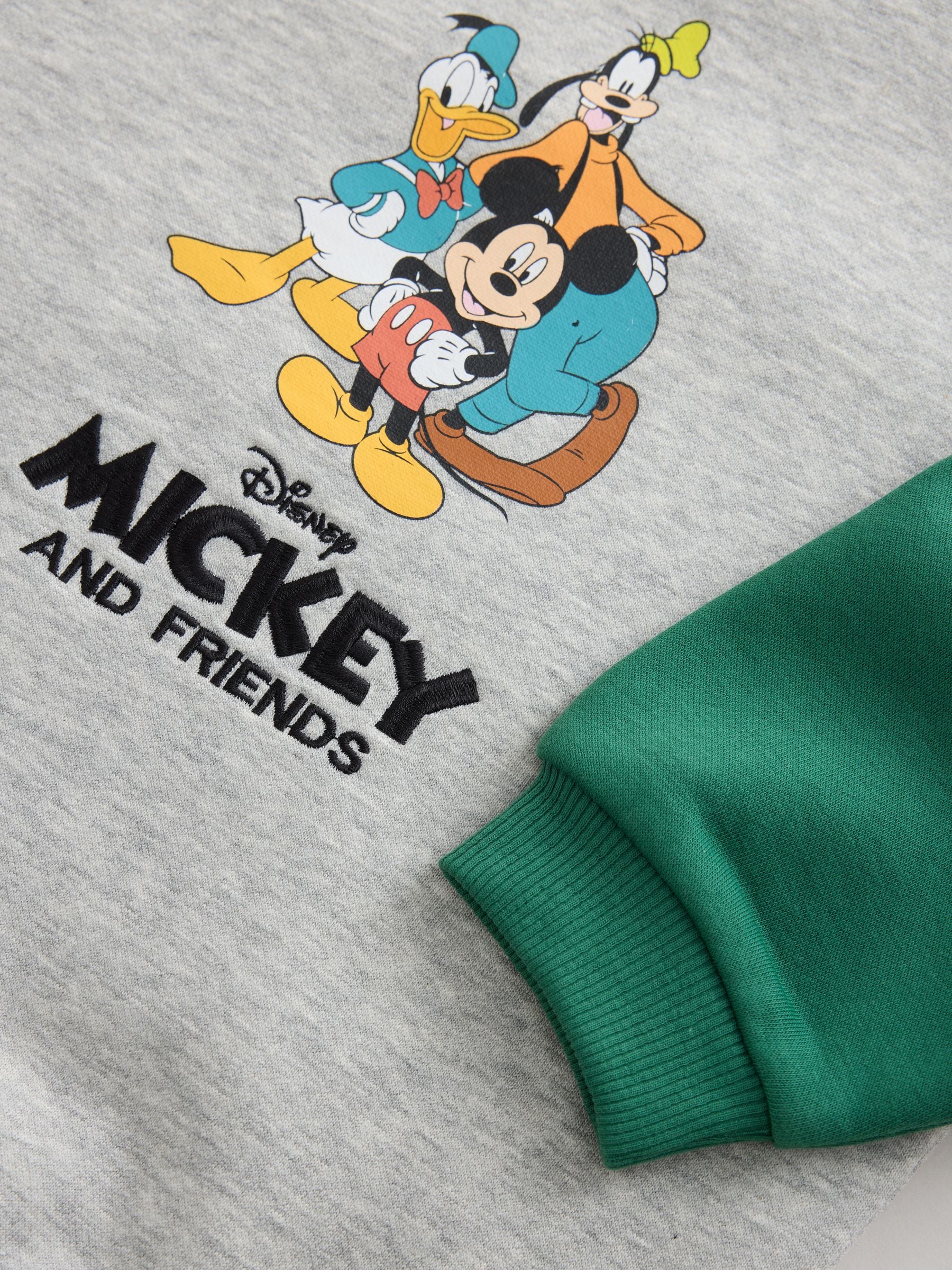 Dsiney Kidz - Grey Colour Block Mickey Mouse Printed Crew Sweatshirt (3mths-8yrs) image 8