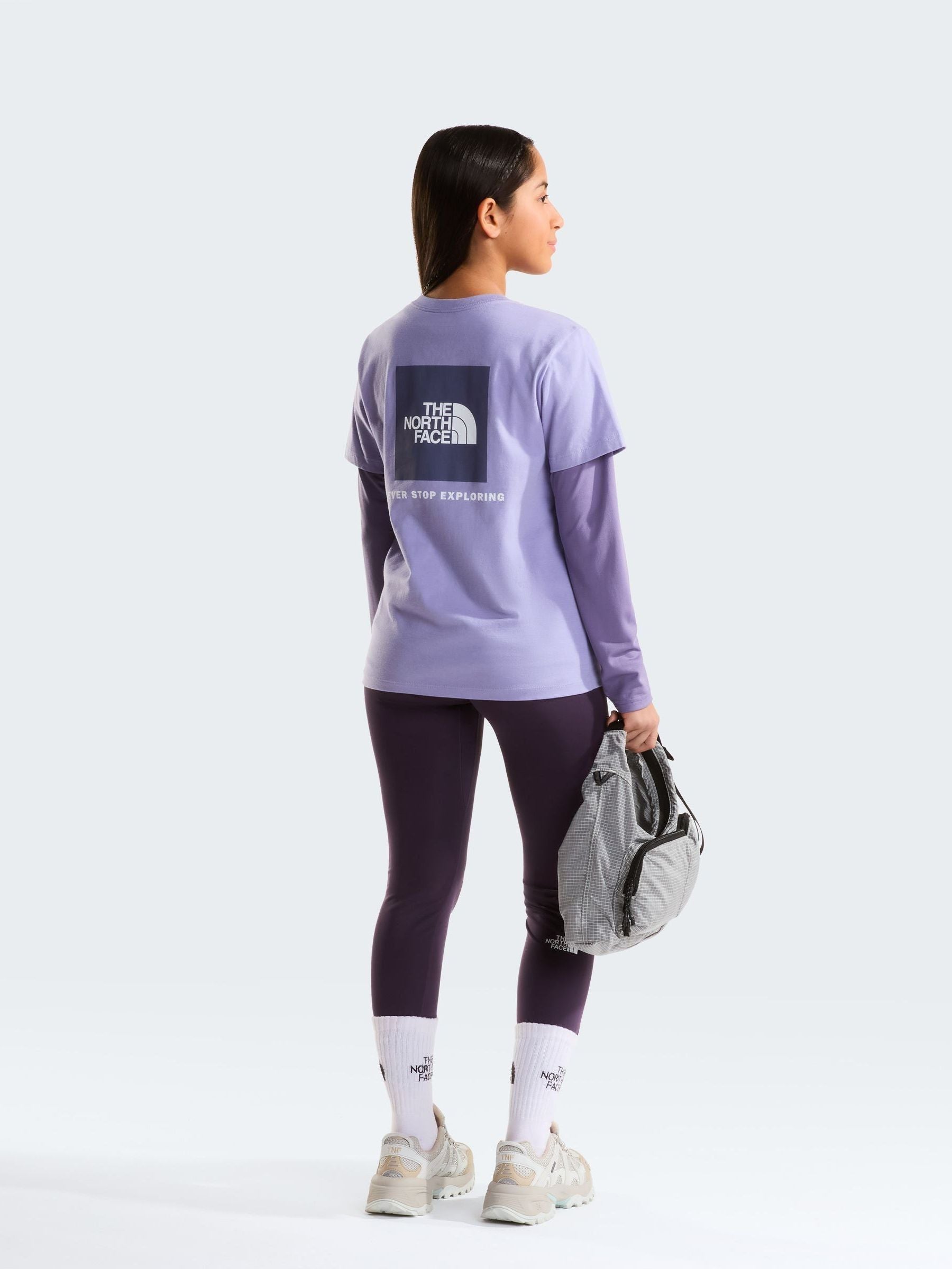 Dsiney Kidz - The North Face Purple Teen Evolution Box NSE Back Graphic T-Shirt image 2