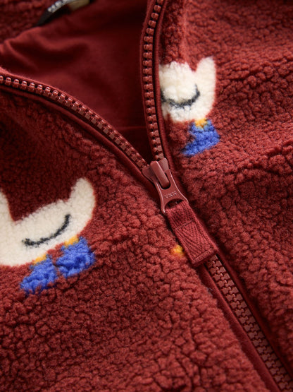 Dsiney Kidz - Burgundy Red Duck All Over Print Fleece (3mths-7yrs) image 4