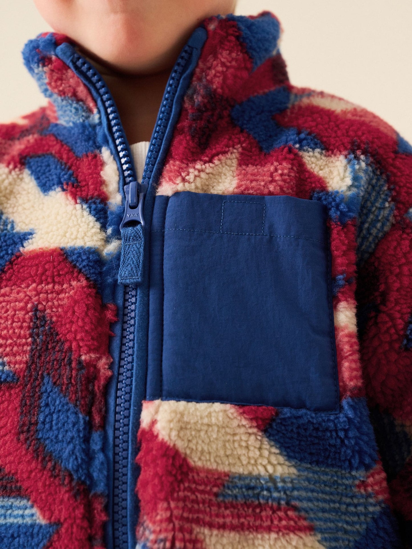 Dsiney Kidz - Red/Blue Aztech All Over Print Fleece (3mths-7yrs) image 5