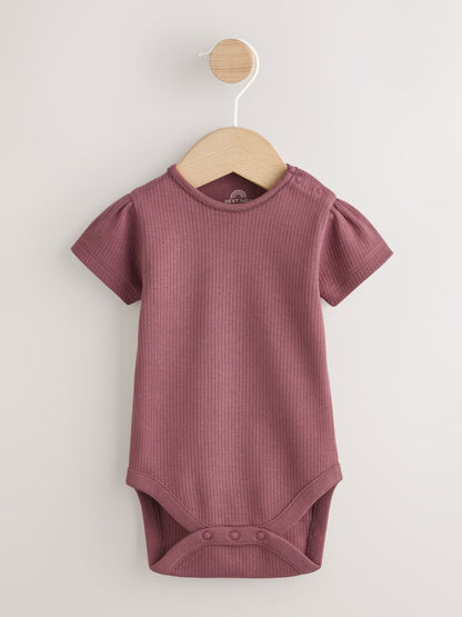 Burgundy/Ecru Spot Woven Baby Dungaree And Bodysuit 2 Piece Set (0mths-2yrs) image 3