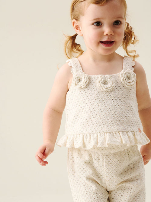 Dsiney Kidz - Angel & Rocket Cream Rita Bow Crochet Frill Set image 1