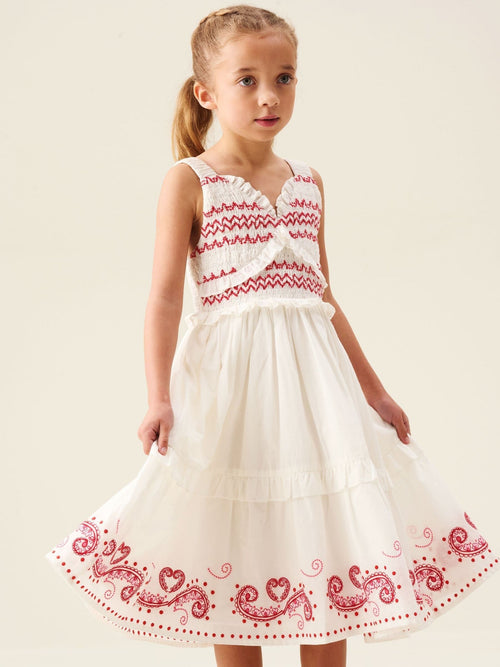 Dsiney Kidz - Angel & Rocket Cream Everlyn Embroidered Frill Dress image 1