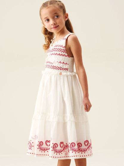 Angel & Rocket Cream Everlyn Embroidered Frill Dress image 4