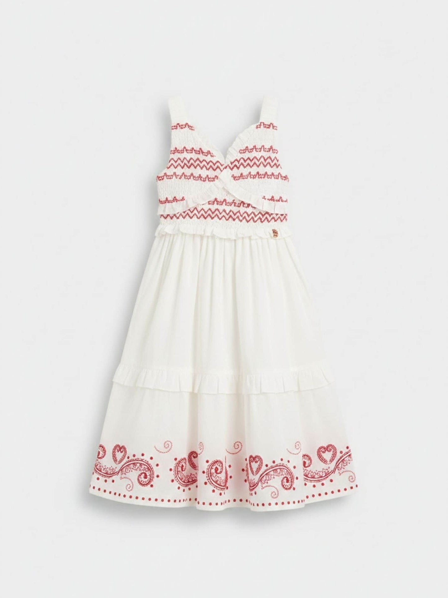Angel & Rocket Cream Everlyn Embroidered Frill Dress image 6