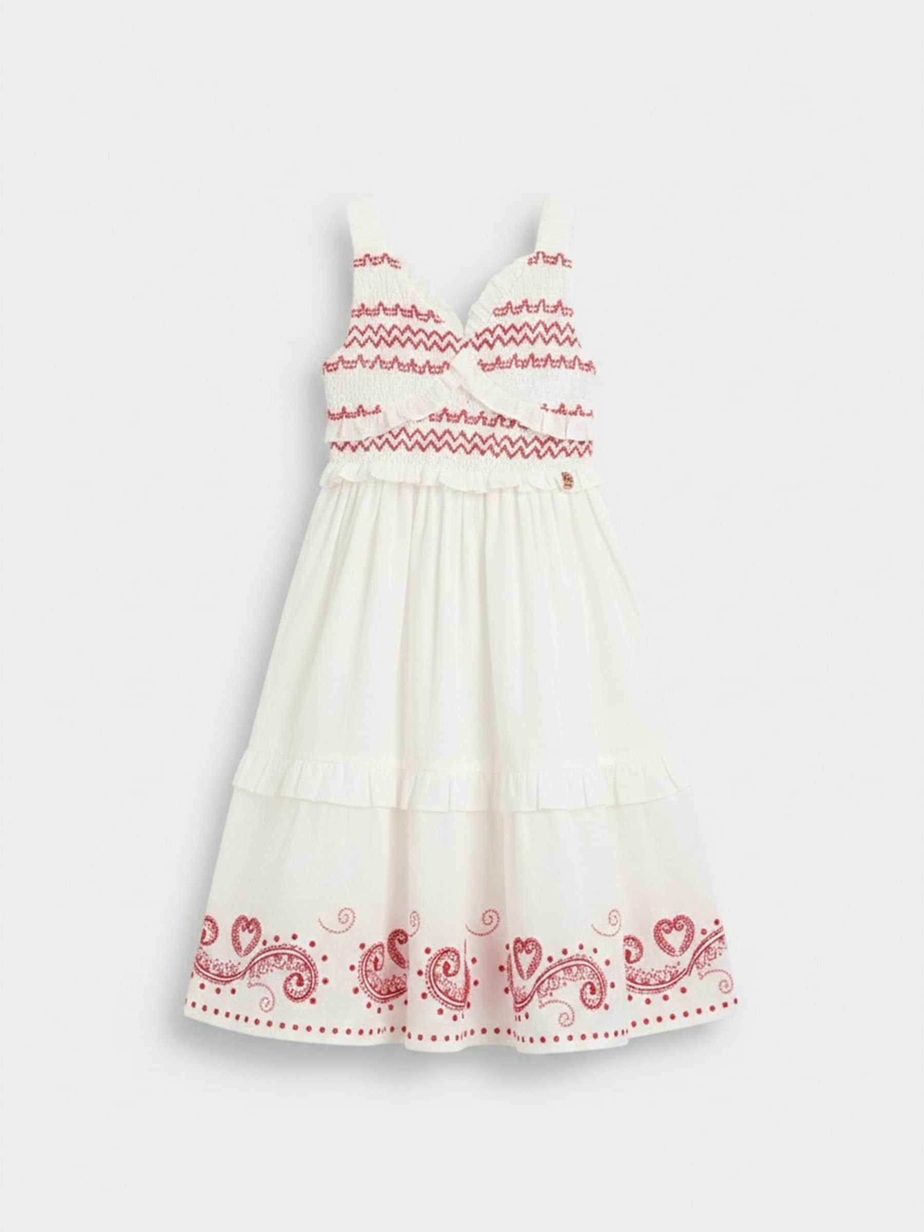 Angel & Rocket Cream Everlyn Embroidered Frill Dress image 6