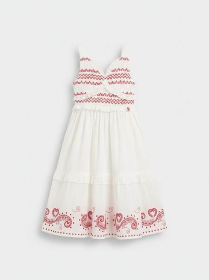 Angel & Rocket Cream Everlyn Embroidered Frill Dress image 6