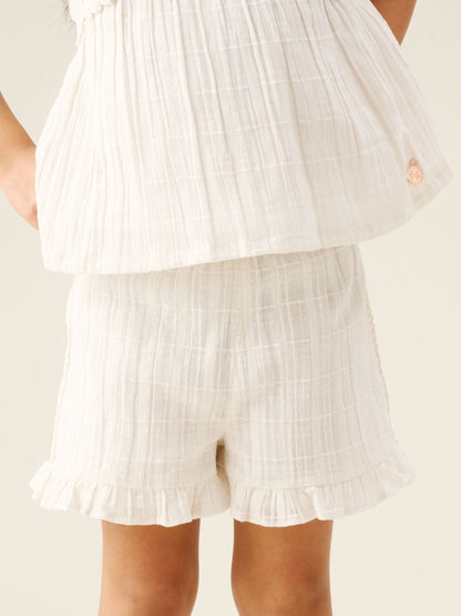 Dsiney Kidz - Angel & Rocket White Liv Crochet Frill Top And Shorts image 5