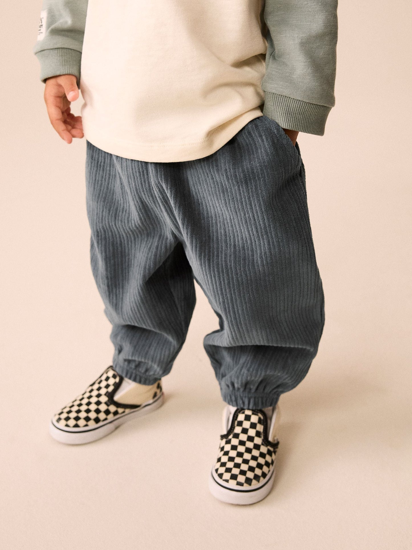 Dsiney Kidz - Blue Cord Cuffed Joggers (3mths-7yrs) image 1