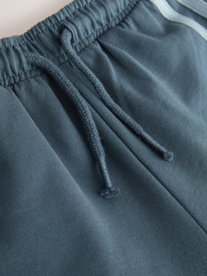 Teal Blue Wide Leg Side Stripe Joggers (3mths-7yrs) image 7