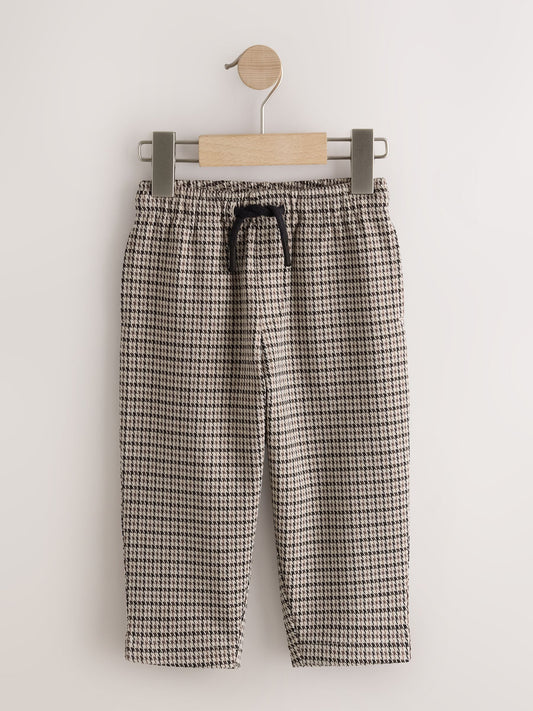 Dsiney Kidz - Brown Textured Smart Joggers (3mths-7yrs) image 1