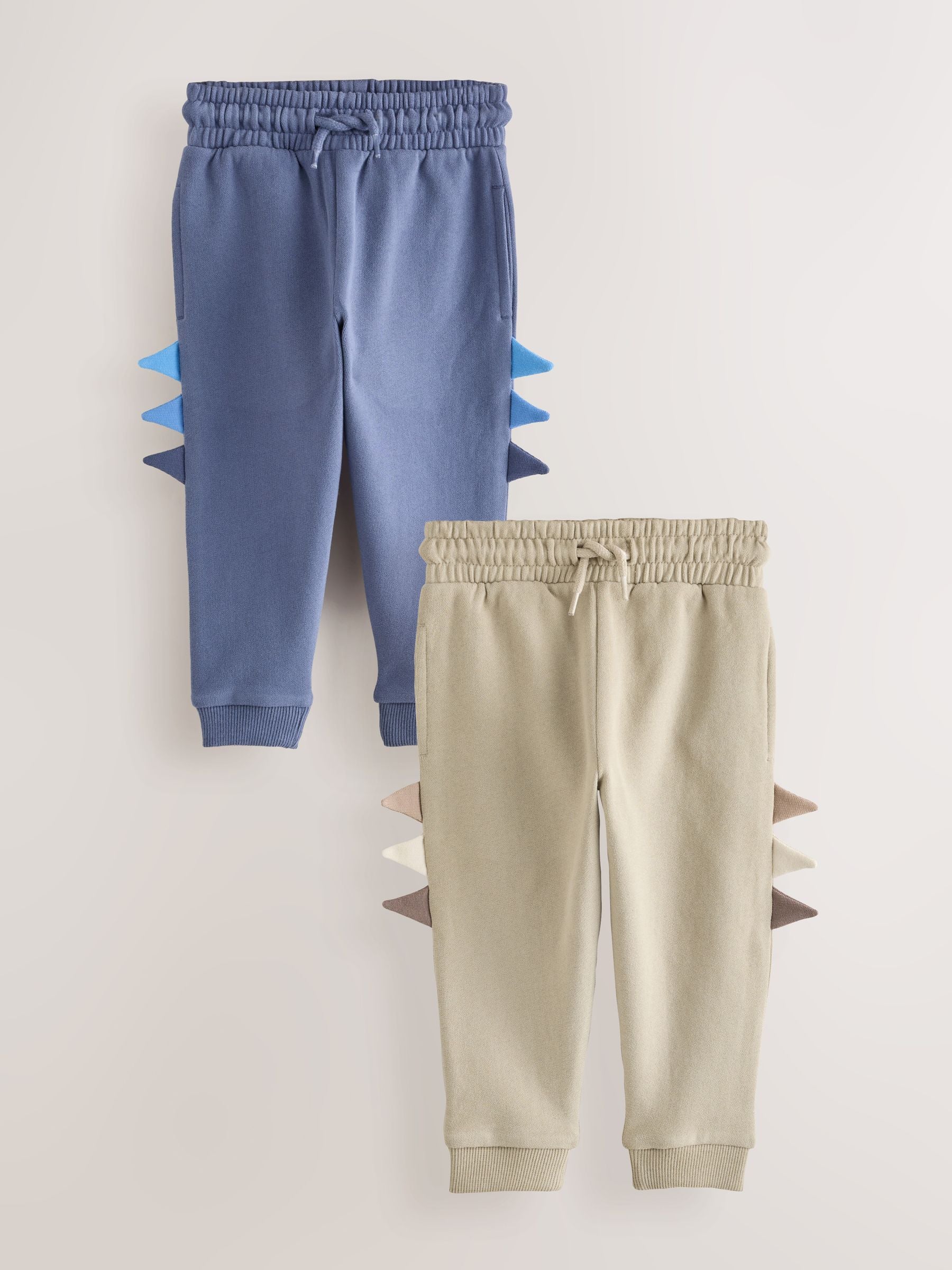 Dsiney Kidz - Navy/Stone Dino Spike Joggers 2 Pack (3mths-7yrs) image 1