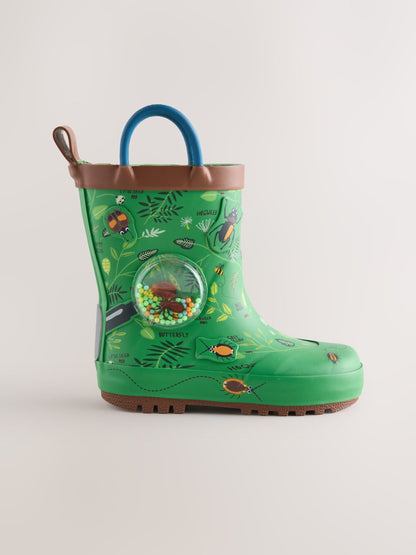 Green Forest Handle Pull On Wellies image 2
