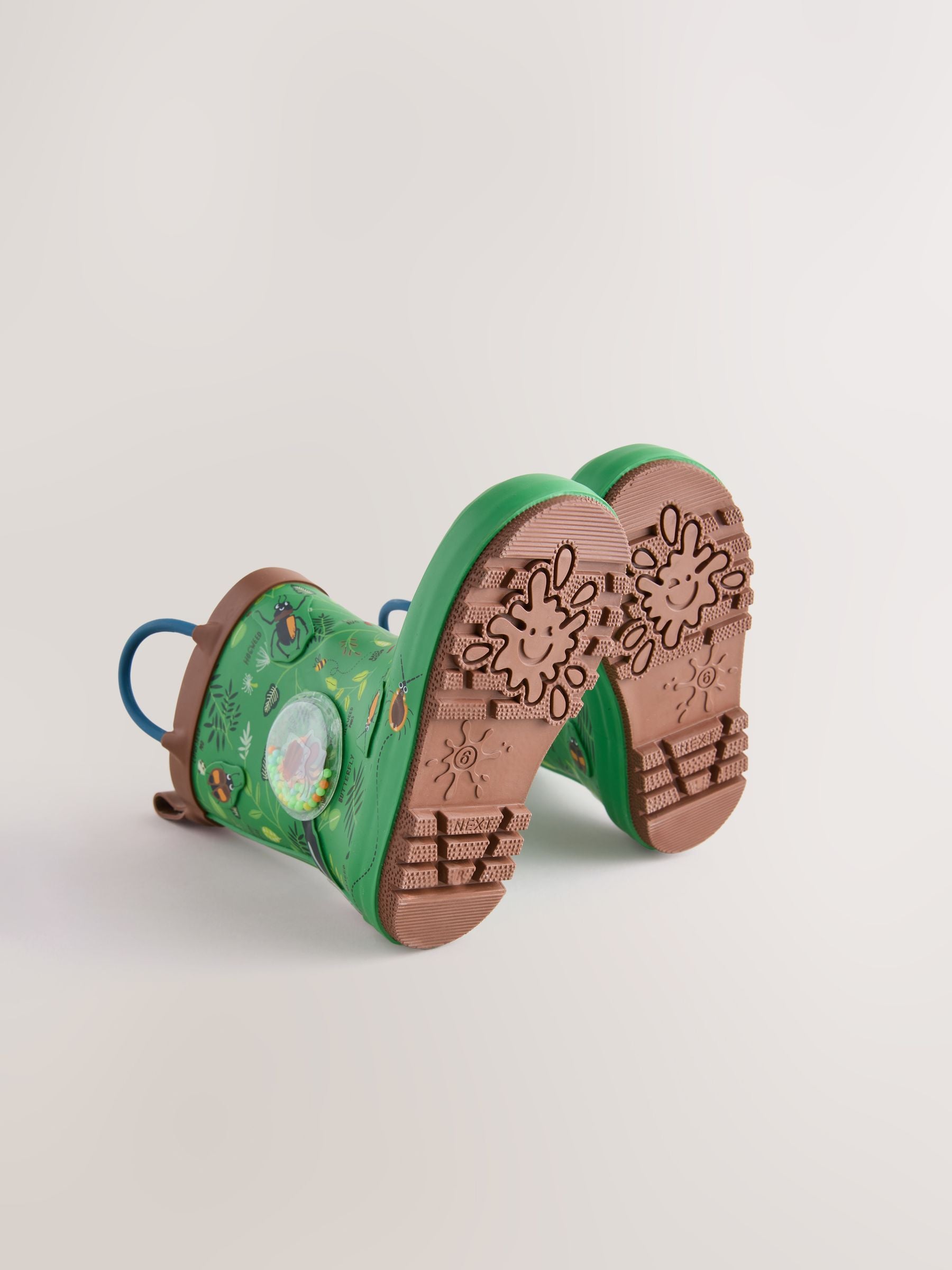 Green Forest Handle Pull On Wellies image 3