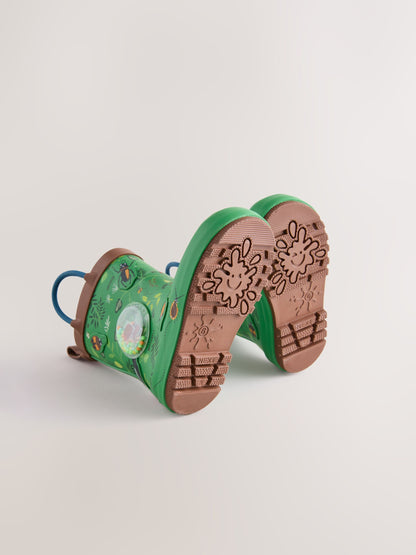 Green Forest Handle Pull On Wellies image 3