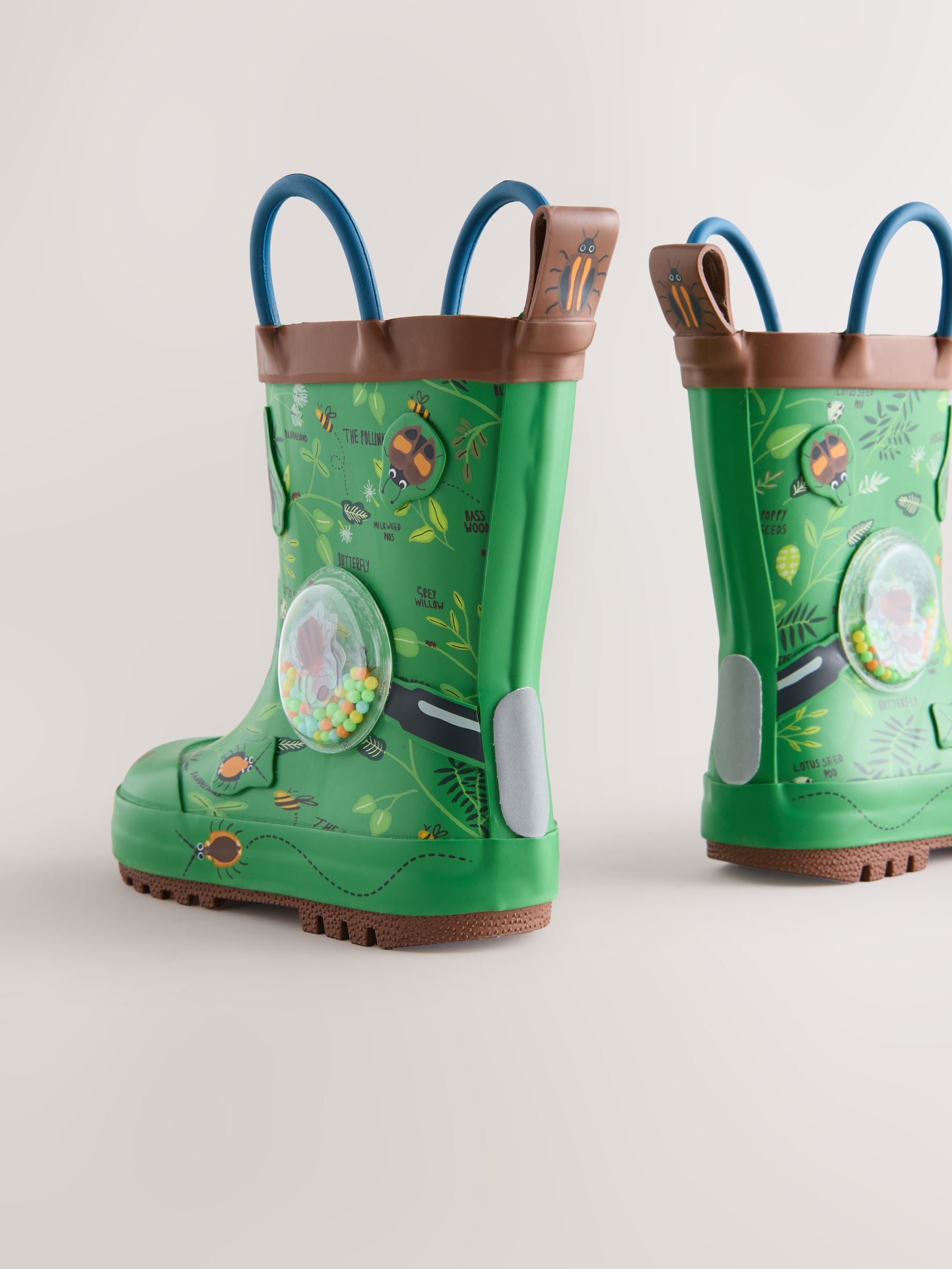 Green Forest Handle Pull On Wellies image 4