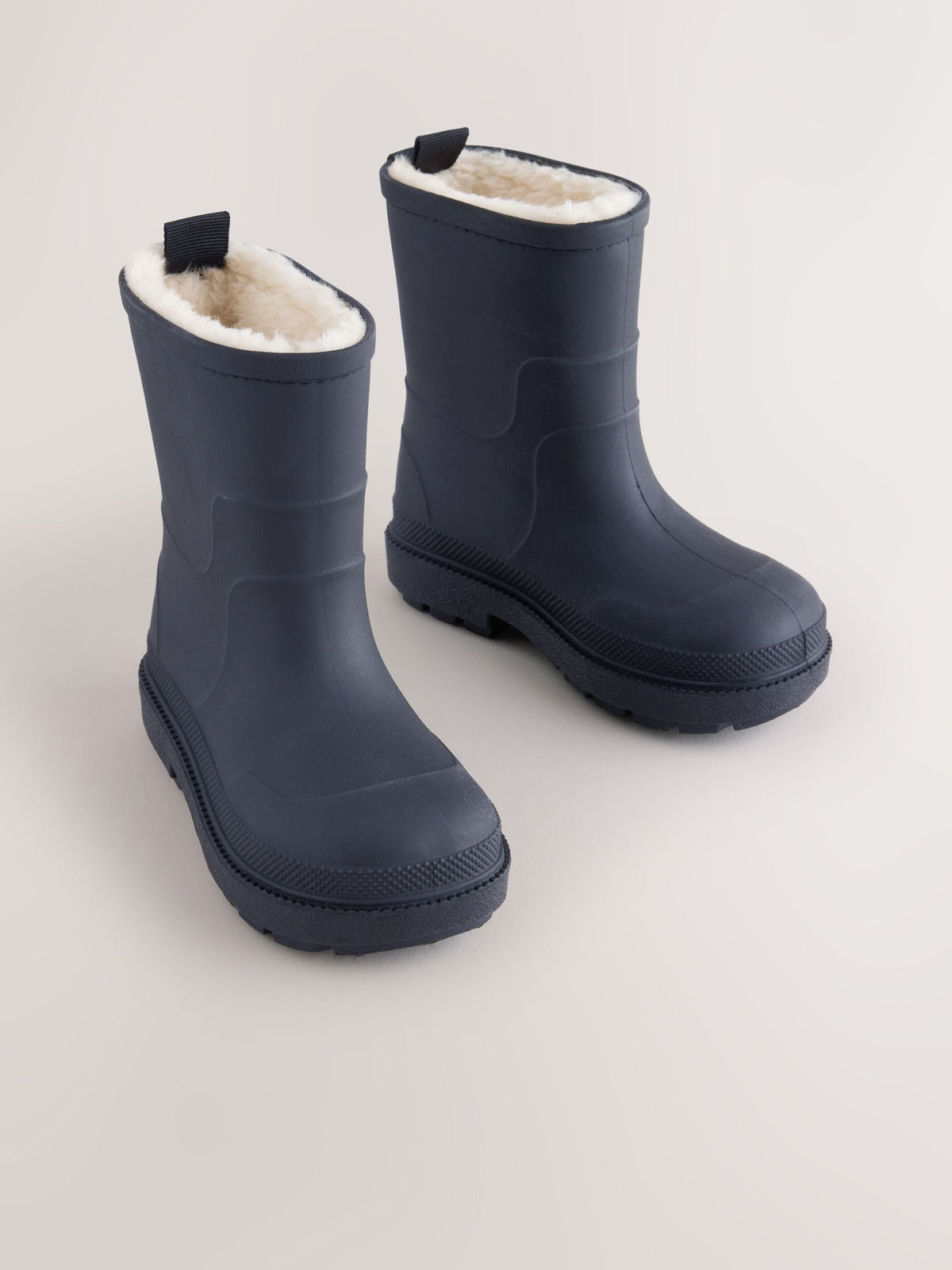 Navy Warm Lined Wellies - image 1