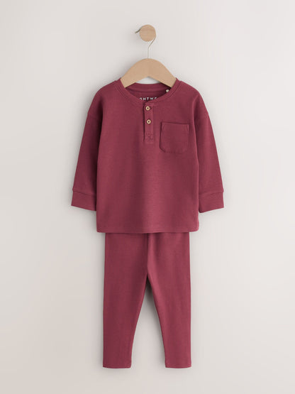 Blue/Grey/Maroon Snuggle Pyjamas Set 3 Pack (9mths-12yrs) - image 6