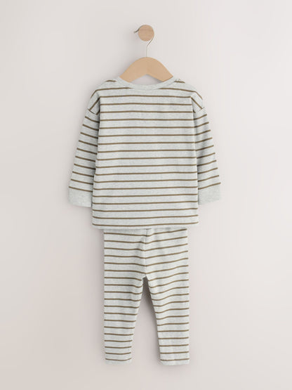 Blue/Grey/Maroon Snuggle Pyjamas Set 3 Pack (9mths-12yrs) - image 8