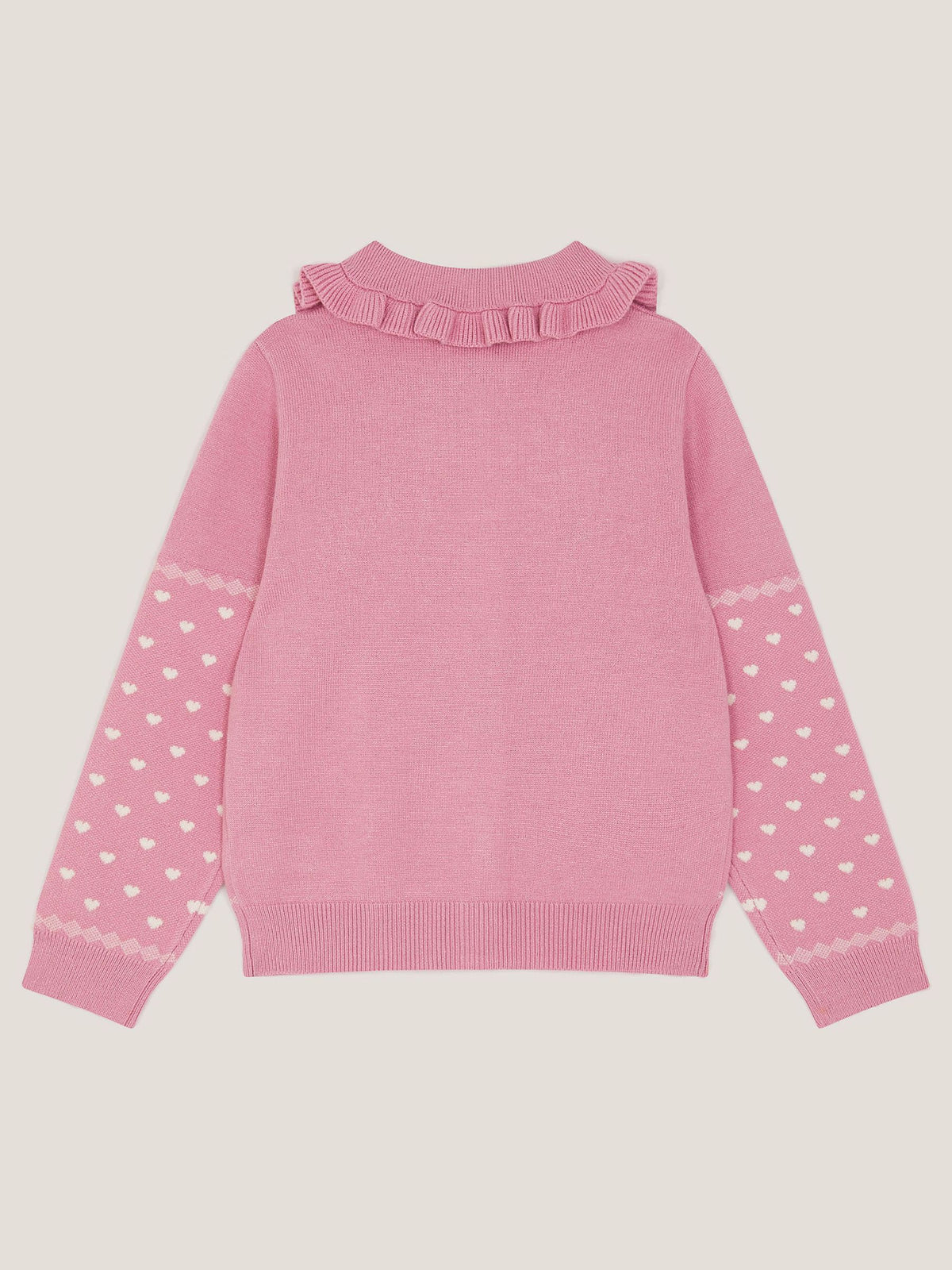 Monsoon Pink Floral Embroidered Collar Cardigan - image 3