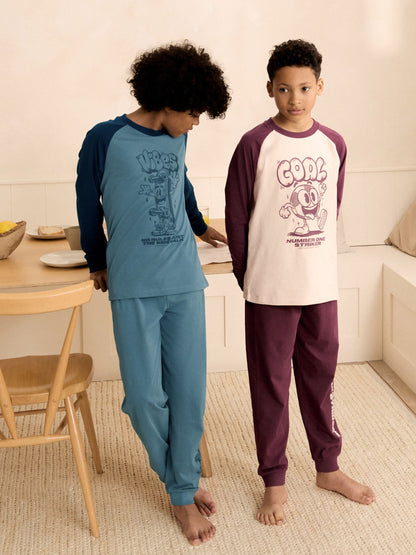 Red/Blue Cool Vibes Long Sleeve Pyjamas 2 Pack (3-16yrs) - image 1