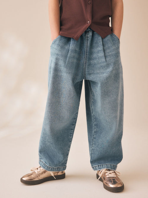 Dsiney Kidz - Mid Wash Jersey Denim Baggy Loose Fit Jeans (3-16yrs) image 1