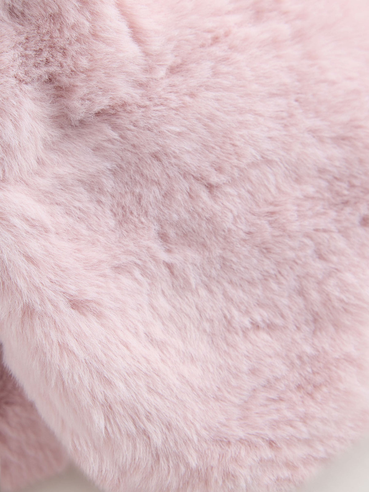 Pink Bear Embroidered Faux Fur Trapper Baby Hat - image 3