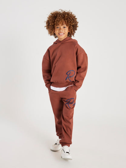 Dsiney Kidz - River Island Rust River Branded Hoodie & Jogger Set image 1