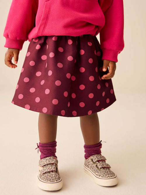Dsiney Kidz - Pink/ Red Spot Pullon Skirt (3mths-7yrs) image 1