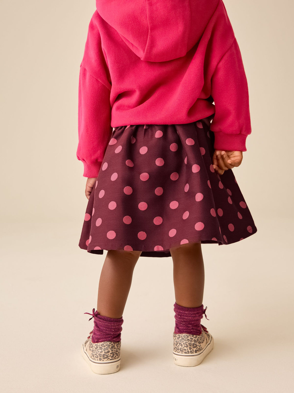 Dsiney Kidz - Pink/ Red Spot Pullon Skirt (3mths-7yrs) image 3