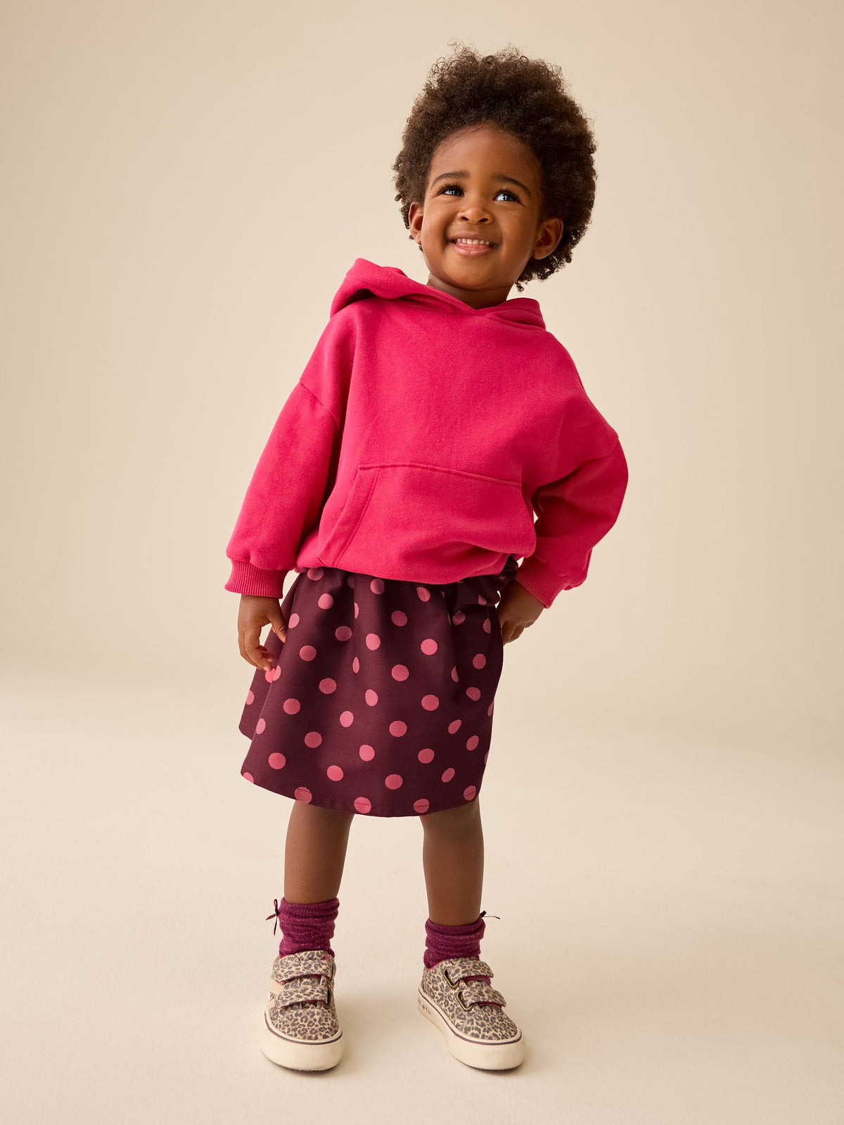Dsiney Kidz - Pink/ Red Spot Pullon Skirt (3mths-7yrs) image 4