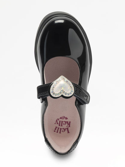 Lelli Kelly Black Sabrina Heart Mary Jane Shoes image 4