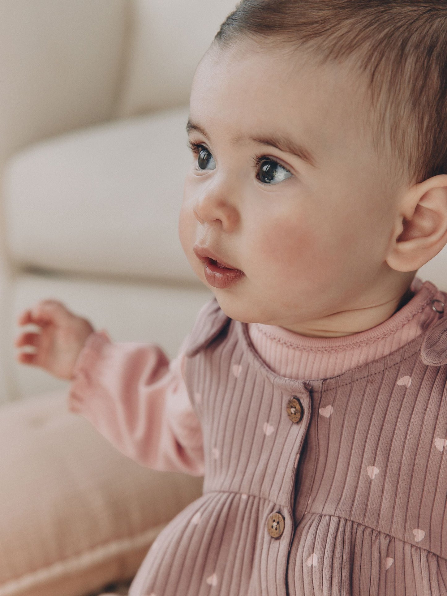 Chocolate Brown Spot Jersey Dungaree and Bodysuit Baby Set 2 Piece (0mths-2yrs) image 3