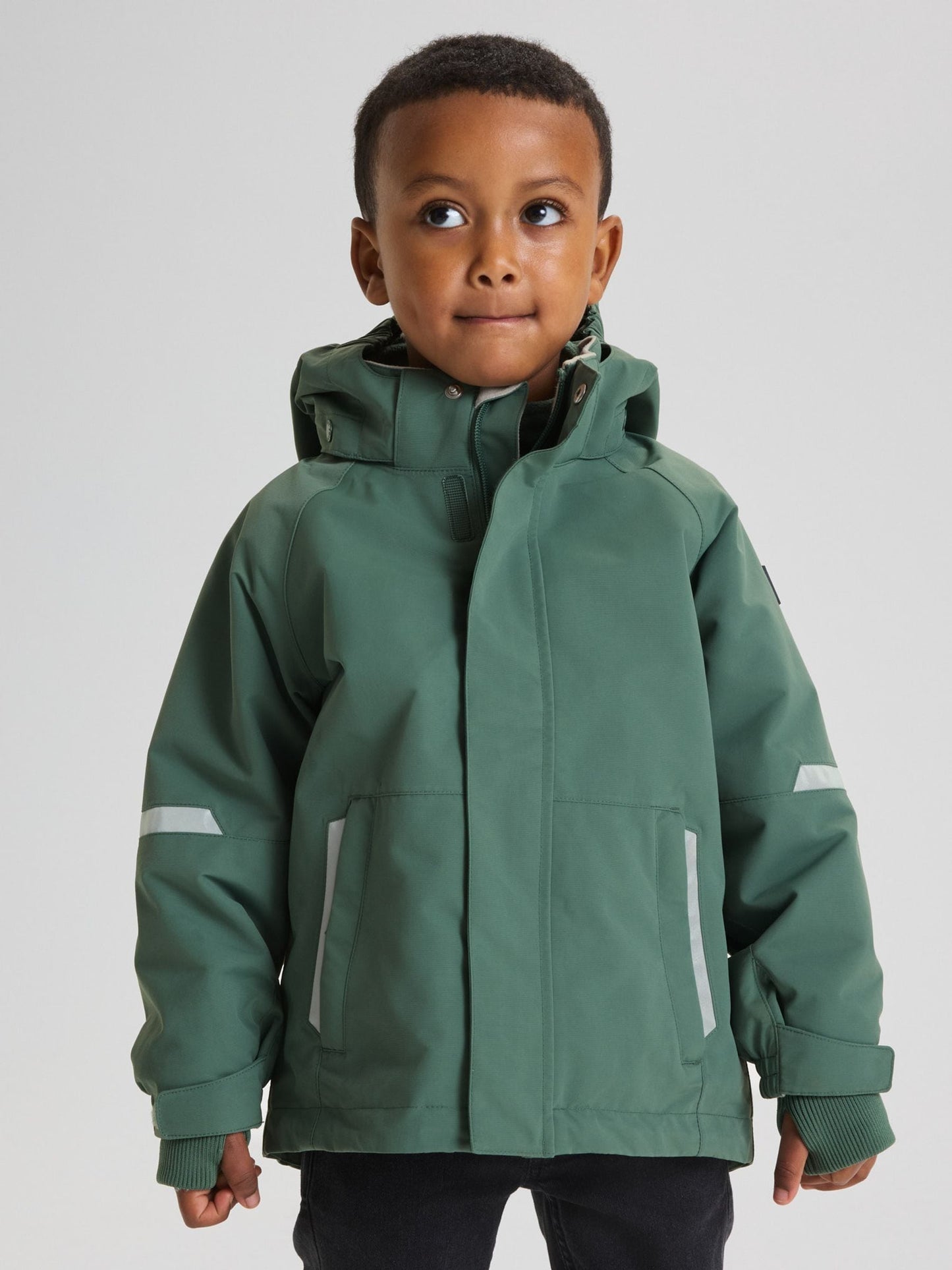 Dsiney Kidz - Polarn O. Pyret Green Waterproof Shell Coat image 2
