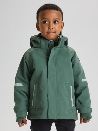 Dsiney Kidz - Polarn O. Pyret Green Waterproof Shell Coat image 2