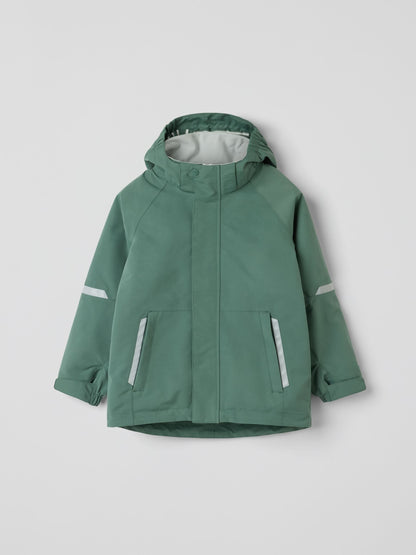 Dsiney Kidz - Polarn O. Pyret Green Waterproof Shell Coat image 3