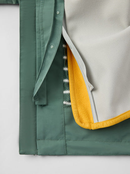 Dsiney Kidz - Polarn O. Pyret Green Waterproof Shell Coat image 6