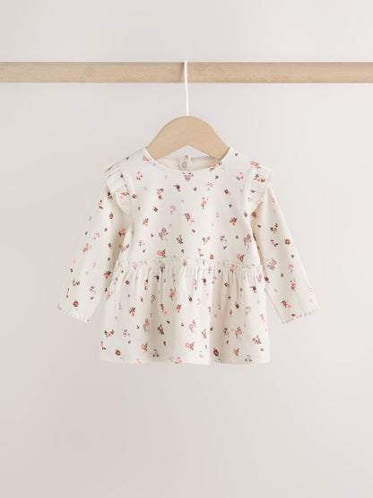Ecru Floral Peplum Top and Leggings Baby Set (0mths-2yrs) image 6