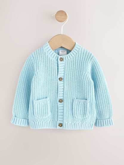 Blue Embroidered Bear Cardigan (0mths-2yrs) - image 2