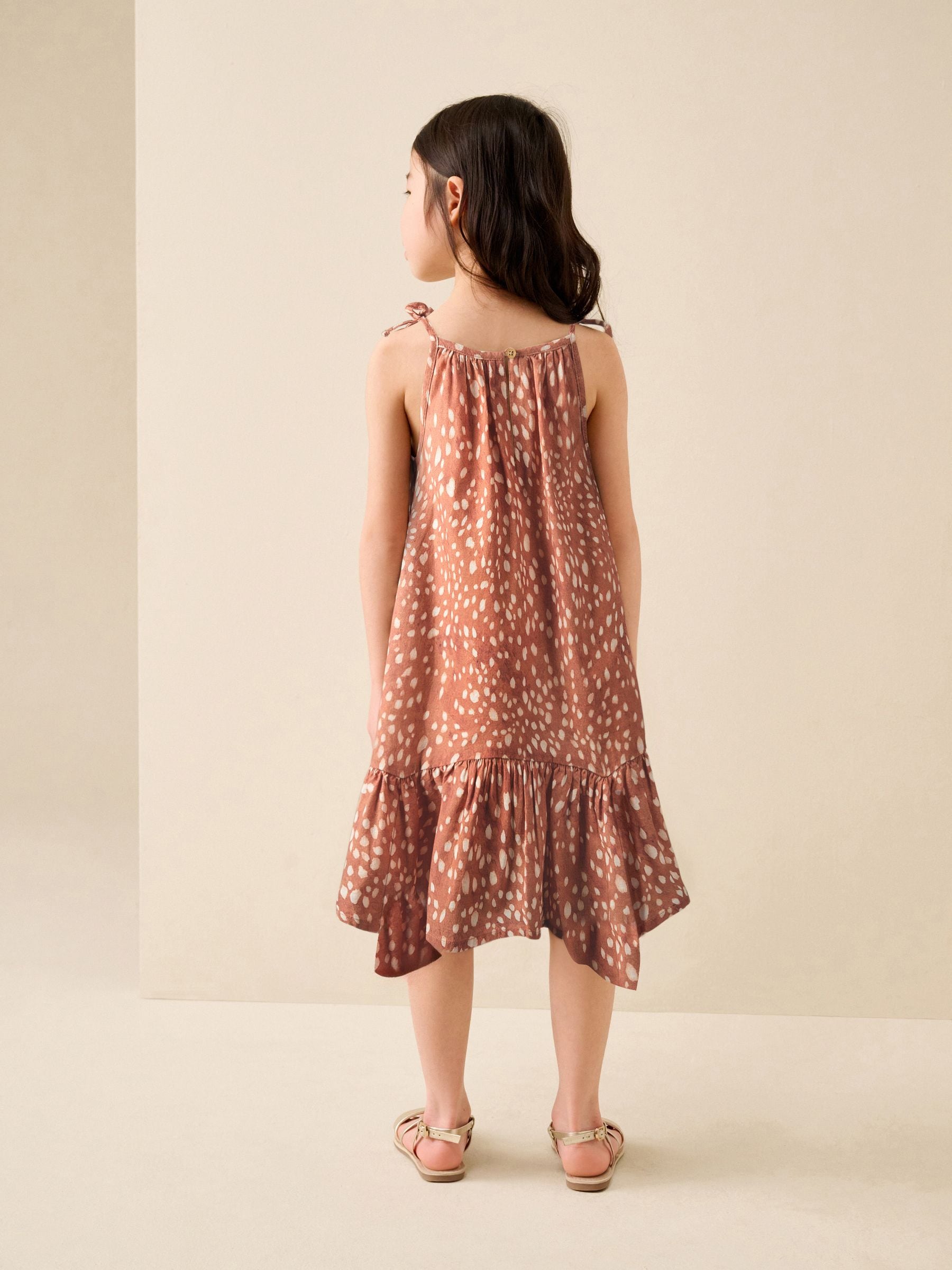 Animal Strappy Summer Dress (3-16yrs) image 2
