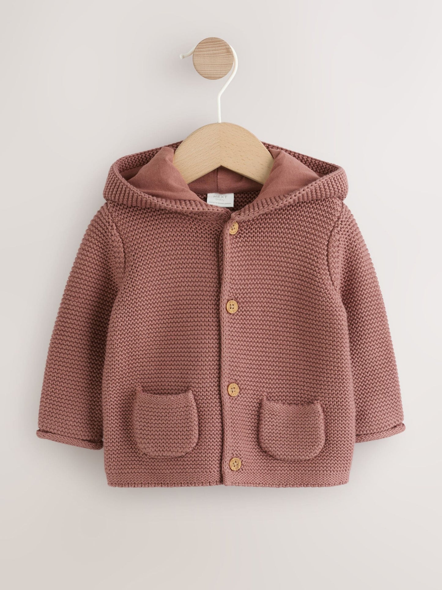 Dsiney Kidz - Brown Knitted Hooded Baby Cardigan image 1