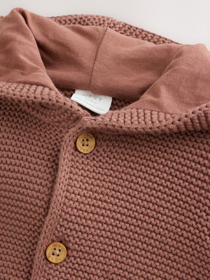 Dsiney Kidz - Brown Knitted Hooded Baby Cardigan image 4