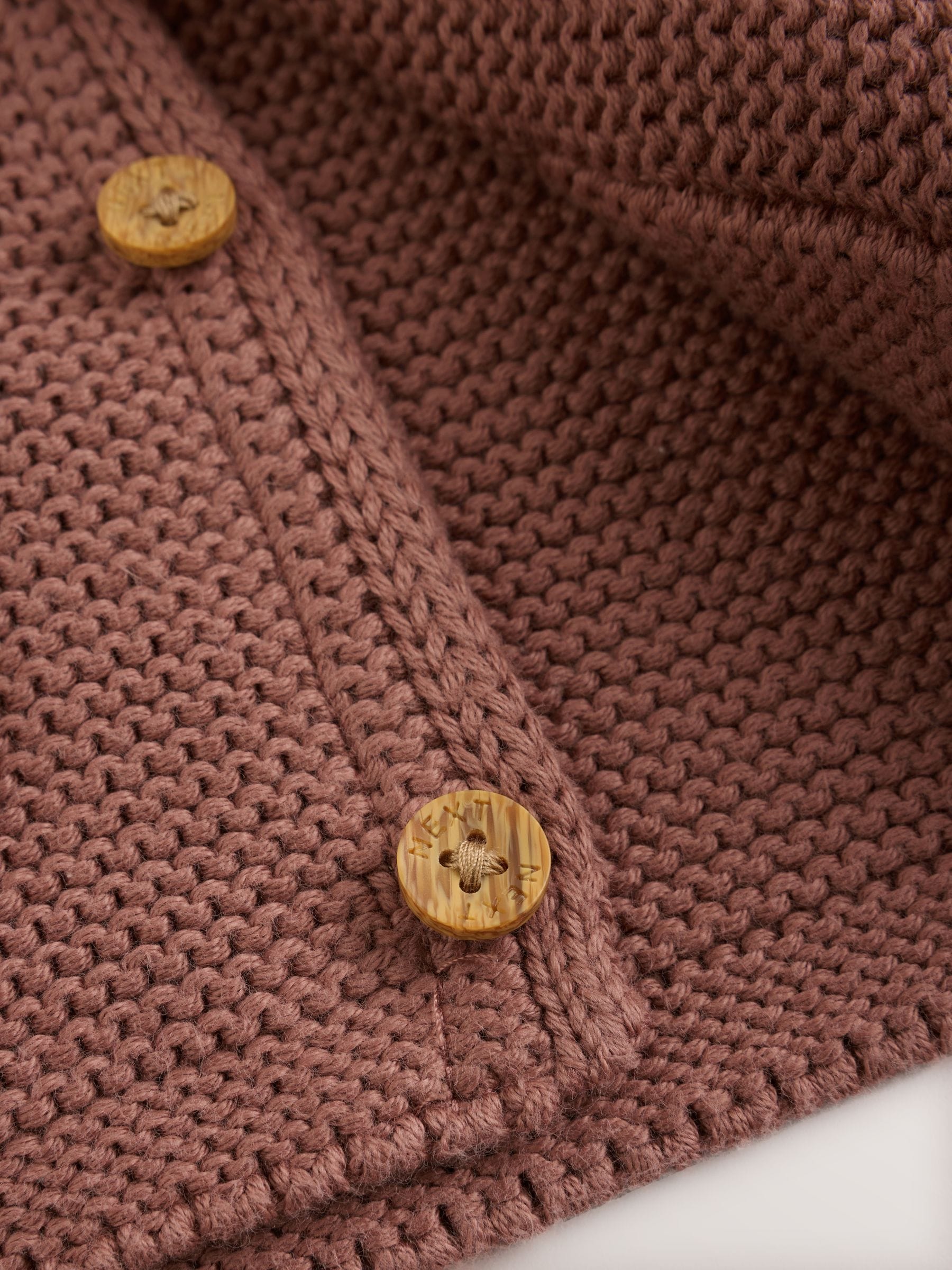 Dsiney Kidz - Brown Knitted Hooded Baby Cardigan image 5