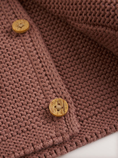 Dsiney Kidz - Brown Knitted Hooded Baby Cardigan image 5