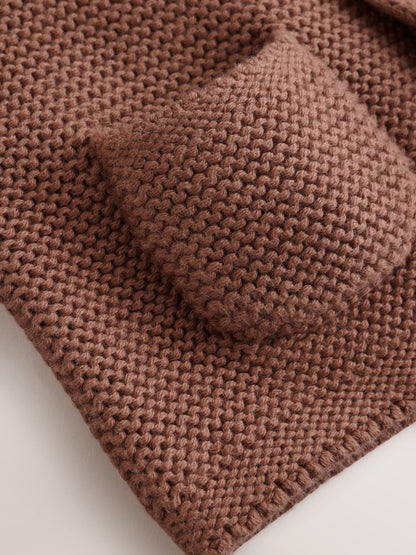 Dsiney Kidz - Brown Knitted Hooded Baby Cardigan image 7