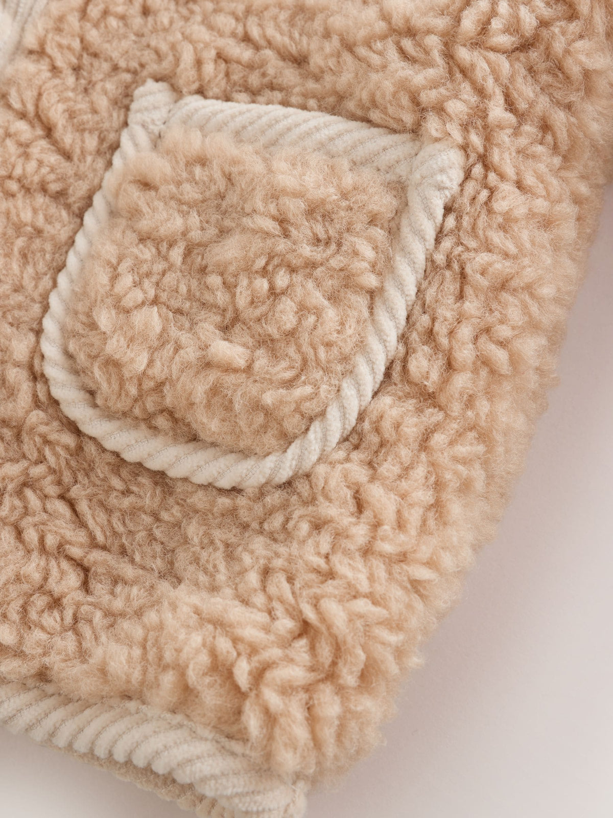 Caramel Borg Hooded Fleece Lined Baby Jacket - image 6