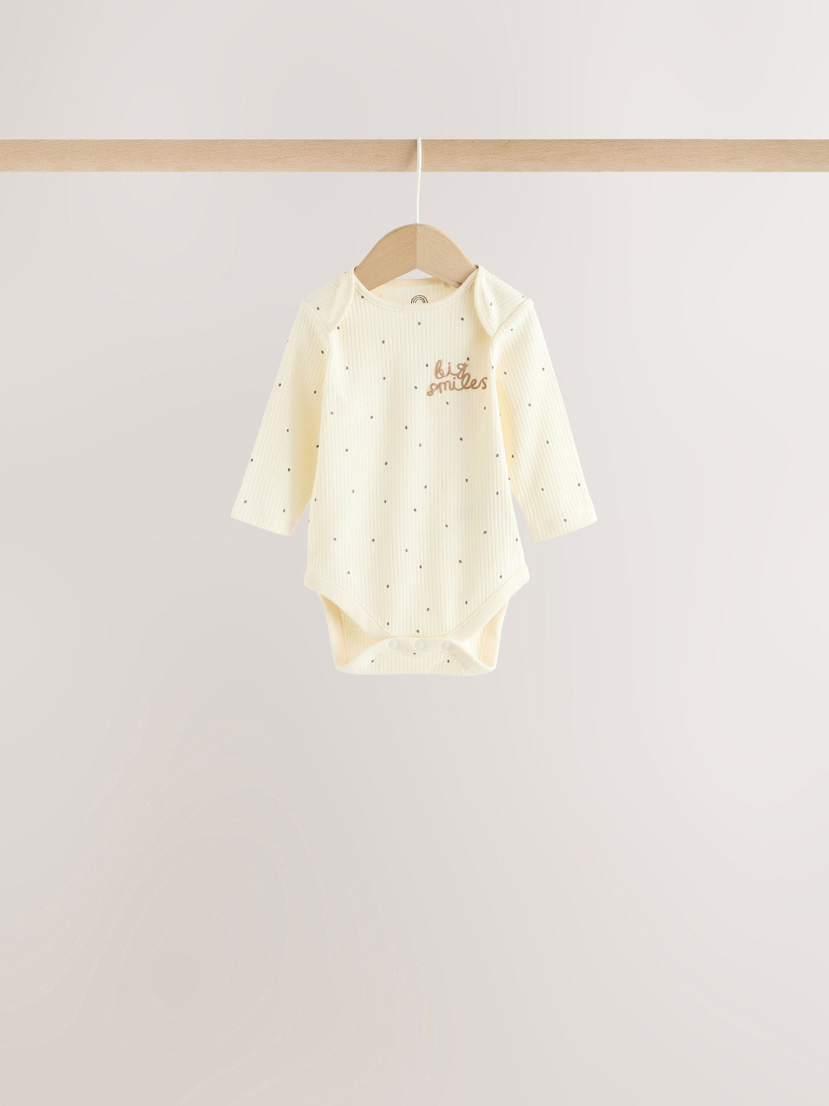 Dsiney Kidz - Neutral Milk Club Long Sleeve Baby Bodysuits 3 Pack image 2