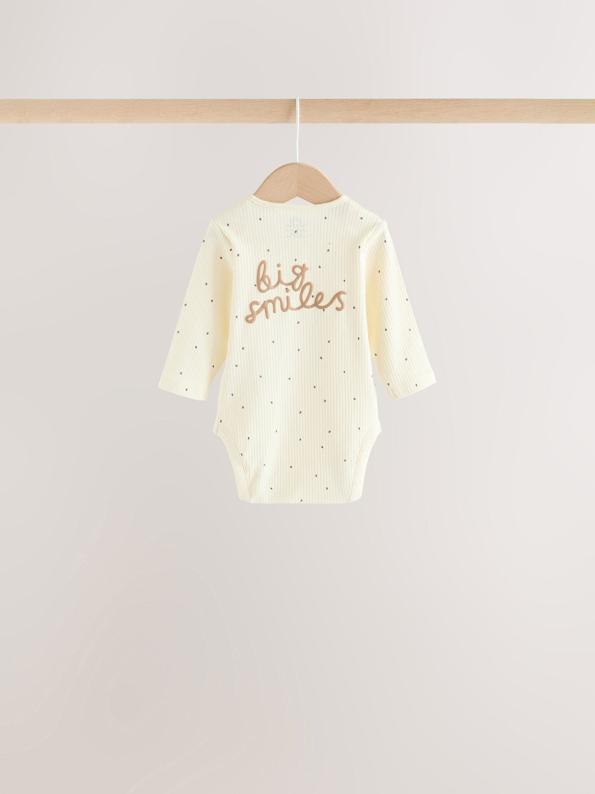 Dsiney Kidz - Neutral Milk Club Long Sleeve Baby Bodysuits 3 Pack image 6